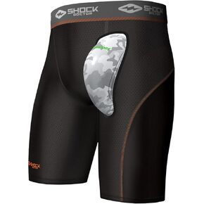 Compression Short w/AirCore Hard Cup YTH Black XL