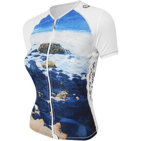 De Soto Femme Skin Cooler Short Sleeve Tri Top WFVSC1