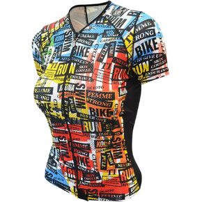 De Soto Femme Skin Cooler Short Sleeve Tri Top WFVSC1