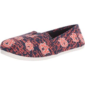 FOCO Women's College Slip on Alabama Crimson Tide NCAA Script Print Canvas Shoes-Medium