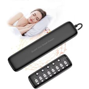 مكبر صوت وسادة للنوم، مكبر صوت صغير أسفل الوسادة بلوتوث مع التحكم في مستوى الصوت ومكبر صوت وسادة توصيل عظمي لاسلكي، آلة ضوضاء بيضاء مع 8 أصوات مهدئة in Kuwait