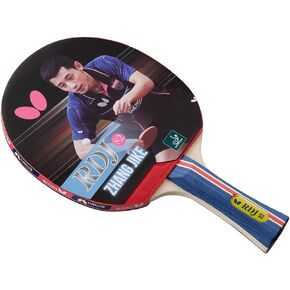 مضرب تنس الطاولة باترفلاي RDJ S2 شاكهاند | سلسلة آر دي جي | دوران جيد وسرعة أفضل وتحكم أفضل! | يوصى بها للاعبين المبتدئين، باللون الأحمر والأسود والأبيض in Kuwait