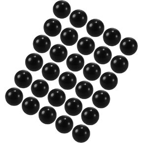 Thermoset Ball Knobs, M6 Female Thread 25mm Diameter, Plastic Metric Hand Screw Grip Black - (Applications: for Lathe Machinery Lever Handle), 30-Pieces