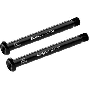 M14 x 1.5mm Thread Pitch Front Thru Axles for Fox Road Mountain Bicyle Forks, 6061 Aluminium Alloy Boost Through Axle: 15mm x 100mm to 110mm Includes(2)