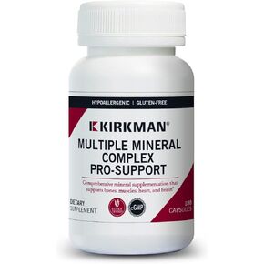 Kirkman Multiple Mineral Complex Pro-Support - Hypoallergenic | 180 Vegetarian Capsules | Minerals