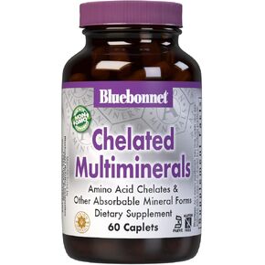 Bluebonnet Nutrition، معادن متعددة مخلبة عالية الفعالية، معادن مستخلبة ألبيون، خالية من الصويا، خالية من الغلوتين، غير معدلة وراثيًا، معتمدة من الشريعة اليهودية، خالية من منتجات الألبان، 60 كبسولة، 20 حصة in Kuwait