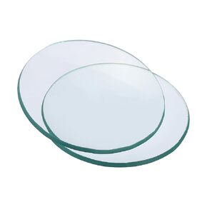 PATIKIL 50mm Diameter Watch Glass, 15 Pack Beaker Cover Smooth Edges Chamfered Arc for Laboratory, Transparent