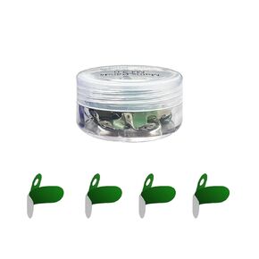 100Pcs Dental Matrix Bands with Non Stick Coated,Dental Metal Sectional Contoured Orthodontic Molar Bands for Tooth Repair, Protect Adjacent (100Pcs 6.5mm)