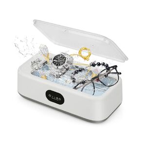 40W 49kHZ Portable Ultrasonic Cleaner Ultrasonic Jewelry Cleaner Machine with Digital Timer and 22oz/640ml Stainless Steel Tank for Cleaning Eyeglass,Watches,Dentures,Blade Razor, Earrings, Coins