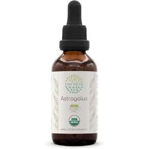 Astragalus B120 USDA Organic Tincture | Alcohol-Free Extract, High-Potency Herbal Drops | Certified Organic Astragalus (Astragalus membranaceus) Dried Root (4 oz)