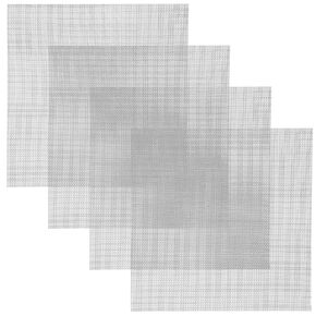 4 Pack 11×11 Inch Wire Mesh Screen, 20 Mesh Stainless Steel Mesh, Sturdy No Rust Metal Mesh Screen for DIY Projects, Cage, Vent, Garden, Window Screen, Filter Mesh