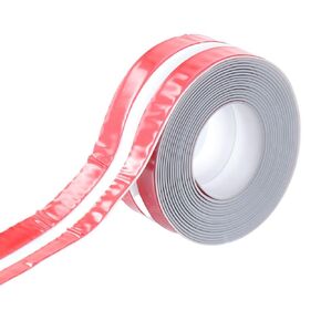 1.5inch x 10.5Feet Bath & Kitchen Caulk Tape Sealant Strip,Kitchen Cuttable Sink Seam Post,Sealant Tape Toilet Caulk Strips Bathroom Caulking Tape Shower Caulk(Red + White)