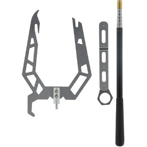 U Type Boat Hook, Multifunctional Telescopic Boat Hook Pole Ship Docking Equipment Tool for Docking telescoping Moor Boat Puller Tie Rope Hook Tool