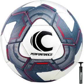 Cannon Sports Premium Soccer Ball, Textured PU and EVA Construction, Butyl Bladder, Designed for Top-Level Performance with Ball Pump