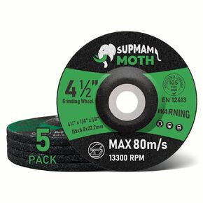 55 Pack 4 1/2 Cut Off Wheel Angle Grinder Cutting Disc for Metal & Stainless Steel Cutting Wheel Ultra Thin 0.045'' x 7/8 Arbor