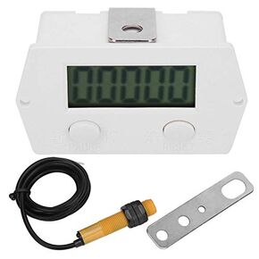 TOPINCN 5 Digit 0 to 99999 Machine Tool Counter XJ‑5J Magnetic Induction Display Electronic Counter LCD Digital Tally Counter 0-99999 Digit Forward Electronic Punch Counter