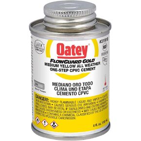 Oatey 31910 1-Step All-Weather Solvent Cement, 4-Ounce, Gold, No Size, No Color in Kuwait