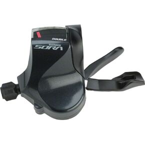 Shimano Sora SL-R3000 Double (2x) ناقل طريق مسطح يسار، متوافق فقط مع Sora R3000 2x front derailleur