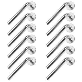 100 Pack 2.4 x 0.24 Inch Universal Pallet Rack Drop Pin, Round Head Pallet Rack J Bolt Safety Pins for Pallet Racks and Shelving Units
