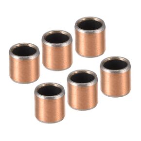3pcs 0406 Sleeve Bearings - [4mm Bore Dia x 6mm OD x 6mm Length] Wrapped Oilless Bushings for Sliding Movements of Machinery Use