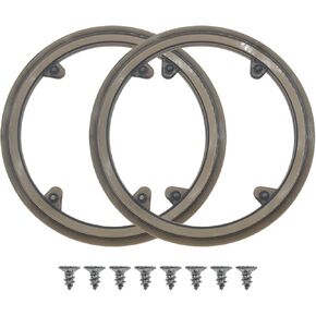 2 PCS Bike Chain Guard Brown Bike Chain Wheel Protective Guard Cover Plastic Bike Chain Wheel Cover with 4 Holes for Road Bike Mountain Bike, Black