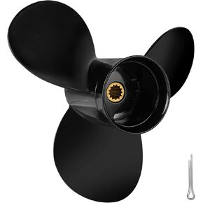 9 1/4 x 10 OEM Upgrade Aluminum Outboard Boat Propeller for BRP Johnson EVINRUDE OMC Stern Drive 8 9.9 15HP 9.25x10 Prop 13 Spline Tooth RH