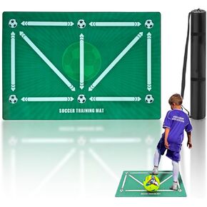 Soccer Training Mat,Indoor Football Training Mat,Dribble Silent Sports Auxiliary Props Mat,Footstep System Training Blanket,Football Training Pace Ball Control Equipment for Teenager Boys Kids