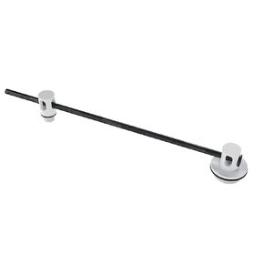 Vestil DDL-55-P Plastic Double Drum Lock 55 Gallon 3 in. x 23-1/8 in. x 3 in. Black/White