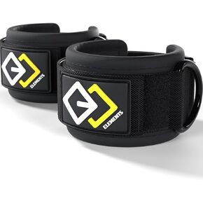 Ankle Straps (1) - Nylon & Neoprene Ankle Cuffs for Resistance Bands and Cable Pulley Machine - Home Workout Accessory, Gym Equipment
