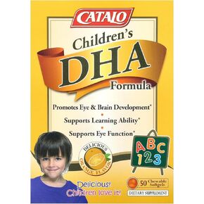 Children's DHA Formula, Orange, 50 Chewable Softgels