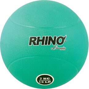 Champion Sports Rubber Medicine Ball, 7 Kilo