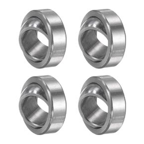 4 Pcs GE12C Spherical Plain Bearing - [11.8mm x 22mm x 10mm] Pre-Lubricated Radial Spherical Plain Bearing, Chrome Steel