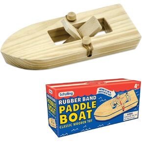 Schylling Rubberband Paddle Boat, 1 EA