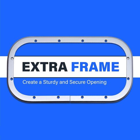 Amarine Made 14.5 × 7.6 بوصة نافذة الكوة، نافذة قارب من الألومنيوم المؤكسد، نافذة الكوة البحرية مع غطاء أكريليك سميك 6 مم، ضوء القارب، نافذة مناور القارب للقارب/اليخت/RV، فضي in Saudi Arabia