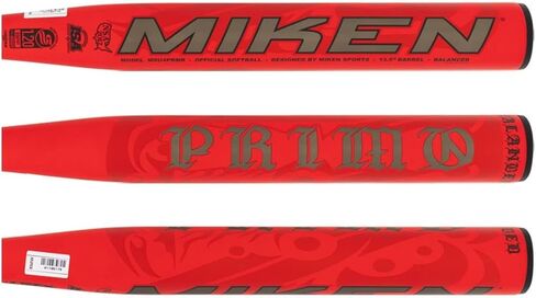 2025 ميكن بريمو 13.5 بوصة متوازن USSSA Slow Pitch Softball Bat: MSU4PRMB 34 بوصة 25 أونصة، أحمر in Kuwait