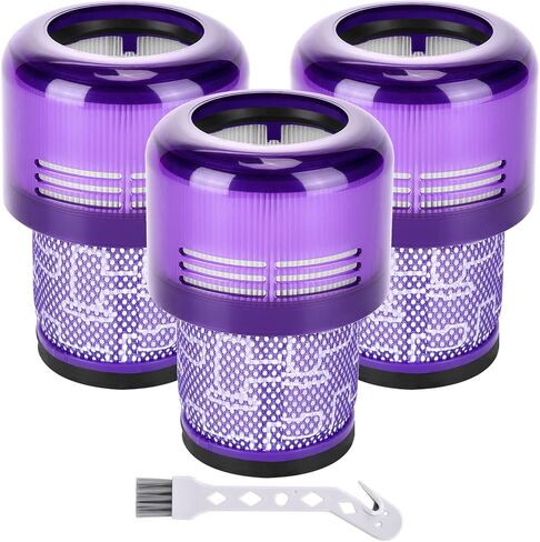 استبدال فلتر Artraise لـ Dyson V15 Detect V11 Animal V11 Torque Drive Plus V11 Complete V11 مكنسة كهربائية لاسلكية إضافية، مقارنة بالجزء 970013-02 (عبوتان) in Kuwait