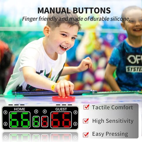 Cornhole Scoreboard,Battery Powered Ping Pong Score Keeper with Touchscreen Button&Top Button,LED Digital Electronic Scoreboard with Buzzer,Shuffleboard/Indoor Games & Sports in Saudi Arabia