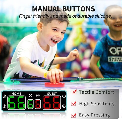 Cornhole Scoreboard,Battery Powered Ping Pong Score Keeper with Touchscreen Button&Top Button,LED Digital Electronic Scoreboard with Buzzer,Shuffleboard/Indoor Games & Sports in Saudi Arabia