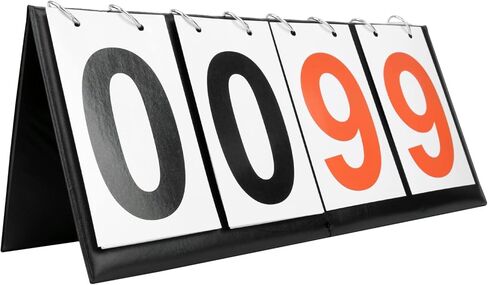 TopTie 4-Digital Scoreboard 00-99 Portable Tabletop Score Keeper Score Flipper in Saudi Arabia