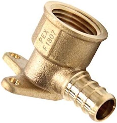 (عبوة من 10) EFIELD Pex Drop-Ear Elbow Brass Fitting 1/2 بوصة × 1/2 بوصة أنثى NPT، ASTM F1807 in Saudi Arabia