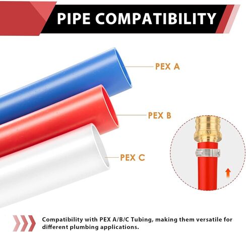 (عبوة من 10) EFIELD Pex Drop-Ear Elbow Brass Fitting 1/2 بوصة × 1/2 بوصة أنثى NPT، ASTM F1807 in Saudi Arabia