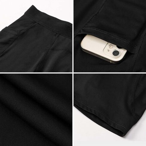 1/3 Pack Men's Compression Shorts Zip Pockets Performance Athletic Shorts Gym Shorts with Pockets 8" 9" inseam in Kuwait