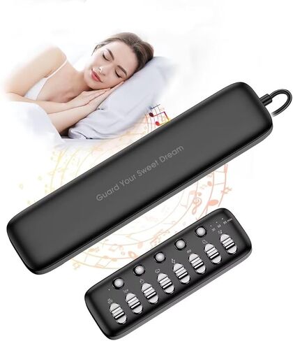 مكبر صوت وسادة للنوم، مكبر صوت صغير أسفل الوسادة بلوتوث مع التحكم في مستوى الصوت ومكبر صوت وسادة توصيل عظمي لاسلكي، آلة ضوضاء بيضاء مع 8 أصوات مهدئة in Kuwait
