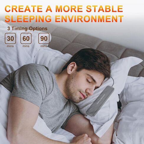 مكبر صوت وسادة للنوم، مكبر صوت صغير أسفل الوسادة بلوتوث مع التحكم في مستوى الصوت ومكبر صوت وسادة توصيل عظمي لاسلكي، آلة ضوضاء بيضاء مع 8 أصوات مهدئة in Kuwait