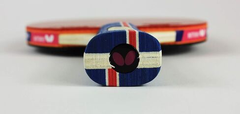 مضرب تنس الطاولة باترفلاي RDJ S2 شاكهاند | سلسلة آر دي جي | دوران جيد وسرعة أفضل وتحكم أفضل! | يوصى بها للاعبين المبتدئين، باللون الأحمر والأسود والأبيض in Kuwait