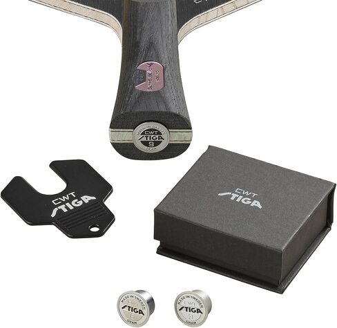 STIGA Cybershape Carbon CWT Master، DNA Dragon Grip المطاط 2.3، شفرة تنس طاولة مجمعة مسبقًا لدوران قوي، تحكم وأقصى دوران in Kuwait