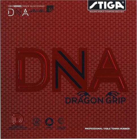 STIGA Cybershape Carbon CWT Master، DNA Dragon Grip المطاط 2.3، شفرة تنس طاولة مجمعة مسبقًا لدوران قوي، تحكم وأقصى دوران in Kuwait