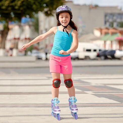 MammyGol Inline Skates for Girls Kids, 4 Size Adjustable Butterfly Roller Skates with Vibrant Colors Flashing Wheels, Skates Indoor Outdoor for Beginners Women Lady in Saudi Arabia