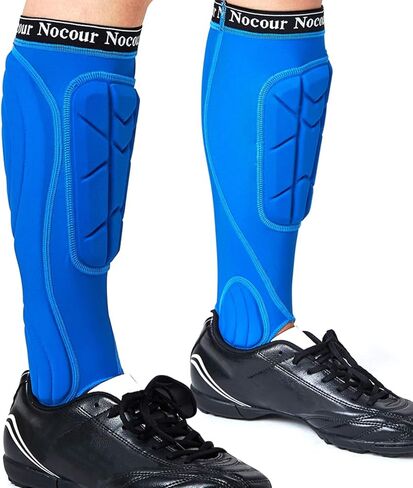 Sport Soccer Shin Guards for for Kids Youth, Protective Soccer Gear Equipment with Lower Leg and Ankle Guards Pads for Boys Girls Teenagers - Blue(S), Small in Saudi Arabia
