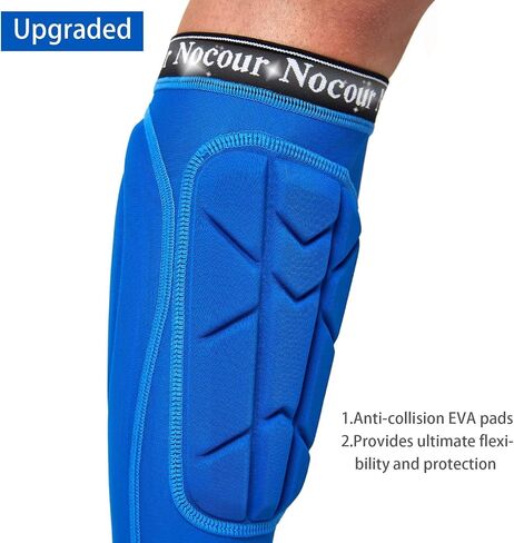 Sport Soccer Shin Guards for for Kids Youth, Protective Soccer Gear Equipment with Lower Leg and Ankle Guards Pads for Boys Girls Teenagers - Blue(S), Small in Saudi Arabia
